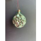 Елочная игрушка цветочный медальон СССР