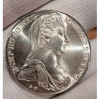 С 1р без мц! 1 талер 1780 Австрия Мария Терезия - крупное серебро рестрайк! Горящая!