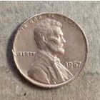 США 1 цент, 1967 г., Цент Линкольна,  KM# 201