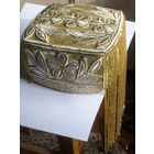 Праздничная тюбетейка из Узбекистана, расшитая золотыми нитями