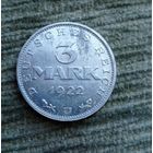 Werty71 Германия Веймар Веймарская Республика 3 Марки 1922 J
