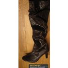 Сапоги-чулки с тиснением под кожу рептилии