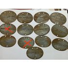 Немецкие чистые ,не набитые смертные жетоны.11 штук ,цинк.Оригинал