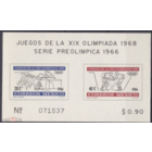 1966 Мексика 1219-1220 / B5b Олимпийские игры 1968 года в Мексике    MNH