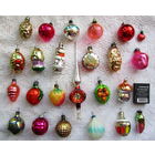 Набор елочных мини-игрушек. Стекло, СССР