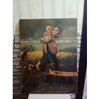 Картина времени СССР холст,масло размер 45*60 см. Автор не известен