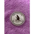 1 доллар "Год Обезьяны" Австралия, 2004. Серебро 999, 31,1 гр.