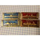 Значки 4шт Корабли