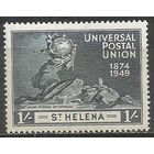 Остров Св.Елены. 75 лет Всемирному Почтовому Союзу. 1949г. Mi#116.