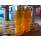 Бокалы жёлтое стекло 2шт.