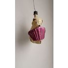 Елочная игрушка  мишка с гармошкой СССР