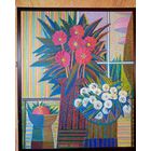 Сковородко О. "Красные цветы", 61х51см, х.м. 2022г.