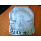 Шапка серая с подкладкой, р-р 56.