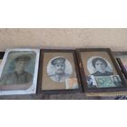Фотографии одной семьи до 1917 года и танкист СССР в деревянных рамках высота 43см ширина 33см, из оргстекла высота 42см ширина 28,5см