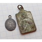 Медальоны католические, серебро, медный сплав, серебрение, сборный лот