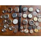 Сборный лот часов,корпусов,механизмов и. т. д. с 1 рубля без МЦ