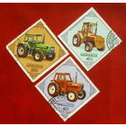 Монголия. Трактора. ( 3 марки ) 1982 года. 9-14.