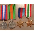 Комплект из 4 оригинальных медалей Великобритании. Вторая мировая 1939-1945