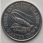 Тёркс и Кайкос 1/4 кроны 1981 г.