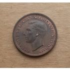 Великобритания, полпенни 1944 г., Георг VI (1936-1952)