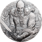 RARE Острова Кука 10 долларов 2017г. "Самурай Ли Сунсин". Монета в капсуле; шикарном подарочном футляре; комикс с автографом автора + номер монеты; коробка.  СЕРЕБРО 62,20гр.(2 oz).