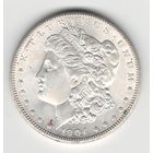США 1 доллар 1904 года. Морган. Буква O. Серебро. Штемпельный блеск! Состояние UNC!