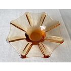 Ваза конфетница цветное стекло 21см