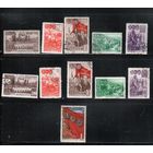СССР-1948, (Заг.1232-1239) гаш., 30-лет ВЛКСМ (полная серия), 2 типа