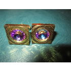 Крупные запонки времен СССР 2*2 см.