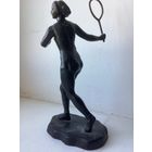 Статуэтка ТЕННИСИСТКА.Касли.1961г.Высота 17 см.