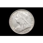 1/2 кроны 1898 г. Великобритания, Виктория. Штемпельный блеск!