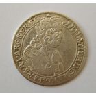 Орт. серебро. 18 грошей  1681 г.  Германия Польша Пруссия  СОСТОЯНИЕ !!!