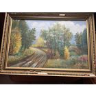 Пейзаж масло/двп 1989г. Подпись