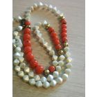 Бусы.перламутр.