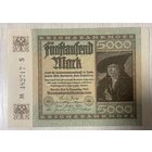 Банкнота 5000 марок 1922 год. Веймарская республика. С рубля без МЦ