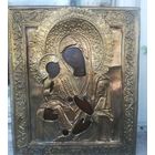 Икона Божией Матери Троеручица, оклад с Золочением! Люкс! 19 век!