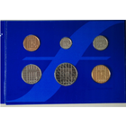 Нидерланды, годовой набор монет (Голландия) 1999 год, 5+5+10+25 центов 1+2,5 гульдена UNC.