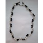 Колье. Бусы.  Цветное стекло. Шарики сияющие, огранка