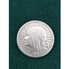 2 злотых 1934 год Ядвига, без МЦ