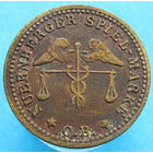 Германия Нюрнберг игровая марка конец XIX века (2-328) распродажа коллекции