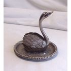 Подставка для колец Лебедь Серебрение