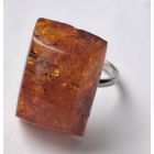 Крупное кольцо. Натуральный янтарь 70-е годы, Прибалтика