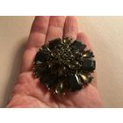 Брошь Цветок металл под бронзу Германия винтаж