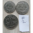 1 злотый,1929. 50, 20, грошей 1923 г. /одним лотом/ #2