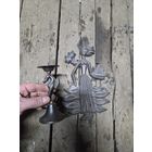 Подсвечник и барельеф, силумин