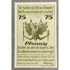 Нотгельд Ольденбург-ин-Хольштайн 75 пфеннигов 1922 год. Веймарская республика