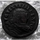 Польша 1 грош 1754 года. Август III. H. Красивая патина.