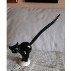 Фигурка черная кошка Хэллоуин Крендель Cat Гебель Goebel 1957-63 гг