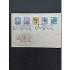 Польша 1958 КПД с полной серией марок "400 лет почте Польши" (спецгашение) Mi.1063-1067 каталог 4.00 евро