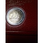 2 евро 2024 Ватикан. Блистер. Юбилейные. 750 лет со дня смерти Фомы Аквинского. С рубля. (16)